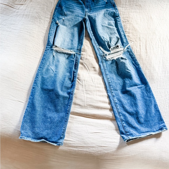 PAIGE Sasha Wide Leg Women's Distressed Jeans, Size 27 - Picture 2 of 10